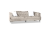 Picture of ALINA Velvet Curved Sofa Range with Pillows (Beige) - Loveseat + Sofa Set