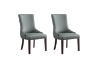 Picture of MODWAY Button Tufted PU Leather Dining Chair (Light Gray) - 2PC in 1 Carton