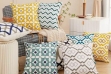 Picture of GEOMETRIC Pattern Towel Embroidered Cushion with Inner (17.7" x 17.7")-Multiple Colors