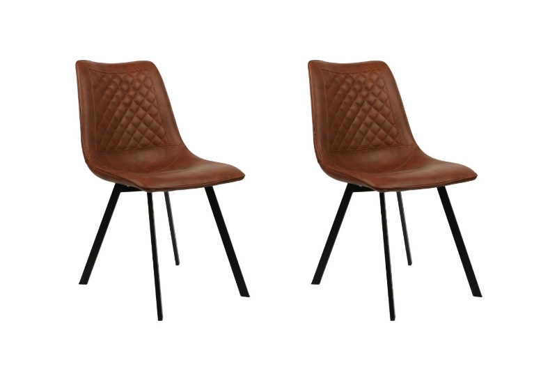 Picture of WESTIN PU Leather Dining Chair (Brown) - 2PC in 1 Carton