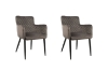Picture of MILLY Velvet Armchair (Gray) - 【Pack of 2】