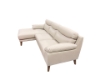 Picture of ANVIL 100% Leather Sectional Sofa (Light Grey) - Chaise Facing Left