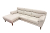 Picture of ANVIL 100% Genuine Leather Sectional Sofa (Light Gray)