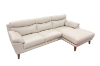 Picture of ANVIL 100% Genuine Leather Sectional Sofa (Light Gray)