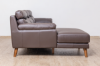 Picture of ANVIL 100% Genuine Leather Sectional Sofa  (Dark Brown) - Chaise Facing Right