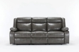 Picture of CARELLI Air Leather Reclining Sofa with Drop-Down Console