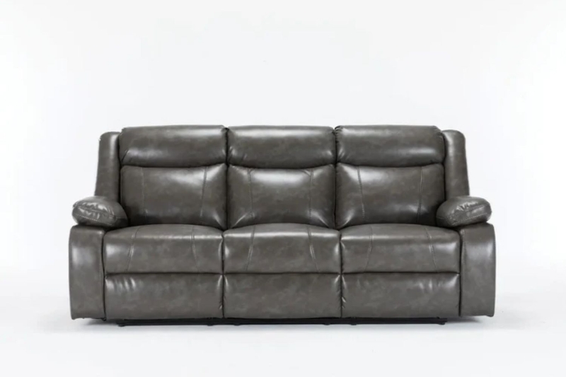 Picture of CARELLI Air Leather Reclining Sofa with Drop-Down Console