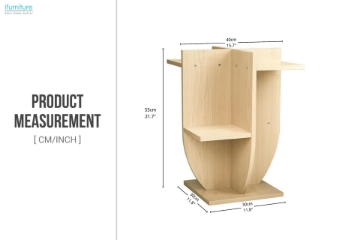 Picture of SAN Side Table with Shelves