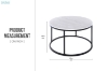 Picture of AYDAN D33.5'' Marble Top Coffee Table/Side Table