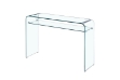 Picture of MURANO 47.2" Bent Glass Hall Table with Shelf 