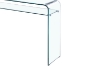 Picture of MURANO 47" Bent Glass Hall Table with Shelf 