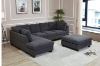 Picture of LIBERTY Premium Sectional Sofa (Dark Grey) - Chaise Facing Right without Ottoman	