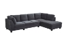 Picture of LIBERTY Premium Sectional Sofa (Dark Grey) - Chaise Facing Right without Ottoman	