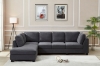 Picture of LIBERTY Premium Sectional Sofa (Dark Grey) - Chaise Facing Right with Regular Ottoman