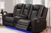 Picture of MONROSE Air Leather Power Reclining Sofa Range (Brown) - Armchair (1R)