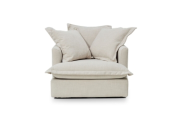 Picture of SPENCER Feather-Filled Fabric Armchair 