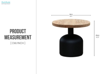 Picture of KOTTER 100% Reclaimed Pine Wood D19.7" Mini Coffee Table