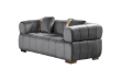Picture of VEGAS Chesterfield Velvet 2 Seater Sofa (Grey) 