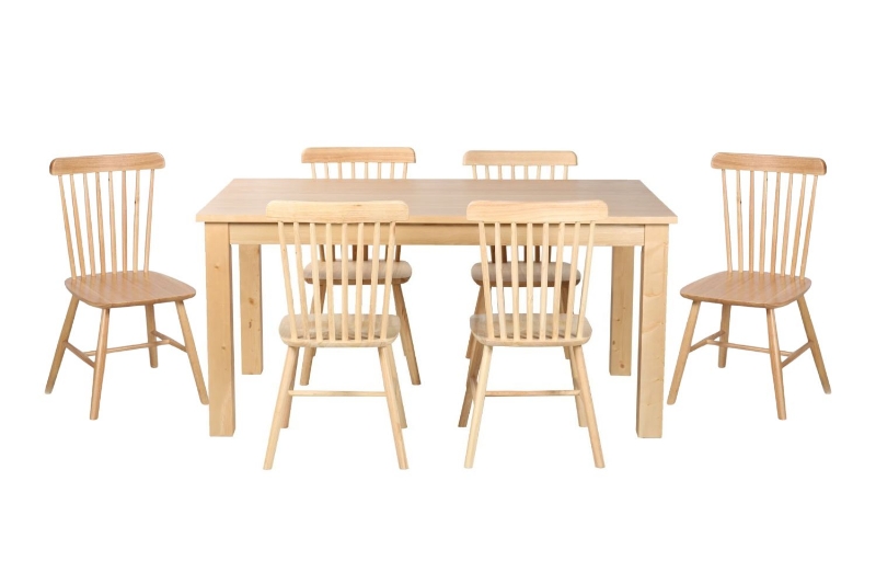 Picture of VICTOR 7PC  63" Dining Set (Natural)