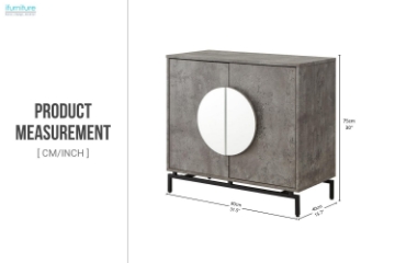 Picture of OCEANA 2 Door Cabinet (Gray)