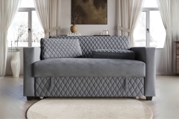 Picture of SONATA 2-Seater Fabric Pull-Out Sofa Bed with Pillows