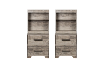 Picture of AGILENT 2-Drawer Bedside Table Combo - 2 Sets Bedside+Side Pier Combo