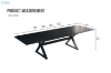 Picture of CAPITOL Extension Dining Table  71"-86.6"-102"-118" Long (Black)