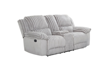 Picture of SELINNA Corduroy Manual Reclining Loveseat with Cup Holders and Storage