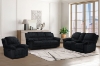 Picture of SELINNA Corduroy Manual Reclining Sofa Range (Black) - Sofa (3RR)