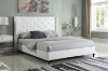 Picture of TIFFANY Fabric Upholstered & Button-Tufted Bed Frame in Double/Queen Sizes