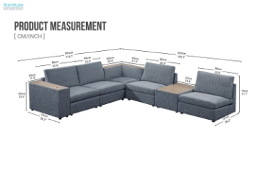 Picture of DYNASTY Modular Corner Sofa Set (Sage)