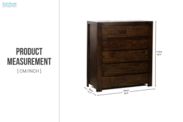 Picture of MALAGA 6-Drawer Chest (Walnut)