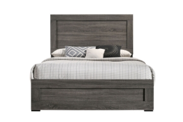 Picture of GLYNDON 3PC/4PC/5PC Bedroom Combo Set  in Double/Queen/Eastern King Sizes (Dark Gray)