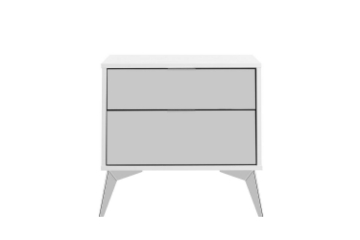 Picture of BRAYA 2-Drawer Bedside Table with Mirror