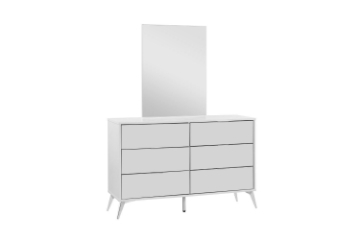 Picture of BRAYA 6-Drawer Dresser with Mirror
