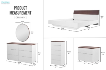 Picture of OLGA 3PC/4PC/5PC Bedroom Combo Set in Queen Size