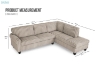 Picture of ROUSSO Fabric Sectional Sofa (Brown) - Chaise Facing Right