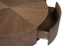 Picture of SKARA Genuine Walnut Veneer Round Coffee Table
