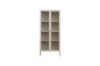 Picture of STARK Steel Frame 31.5"x71" 2-Door Transparent Glass Display Cabinet (Cream)
