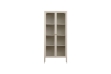 Picture of STARK Steel Frame 71"x31.5" 2-Door Transparent Glass Display Cabinet (Cream)