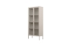 Picture of STARK Steel Frame 31.5"x71" 2-Door Transparent Glass Display Cabinet (Cream)
