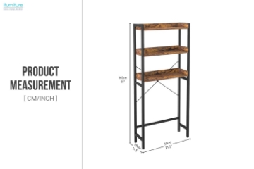 Picture of PIERRE 65"x21.5" 3-Tier Organizer Shelf 