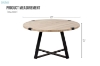 Picture of KALON D45.5" Oak Wood Top Dining Table