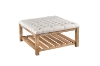 Picture of MARCEL Solid Wood Tufted Ottoman/Coffee Table with Shelf