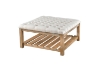 Picture of MARCEL Solid Wood Tufted Ottoman/Coffee Table with Shelf