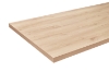 Picture of SYNERGYPLUS Dining Table with Trapezoid Metal Legs (Natural Oak) - 78.5"x39.5"