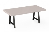 Picture of SYNERGYPLUS Dining Table with A-Frame Metal Legs (Champagne) - 71"x35.5"