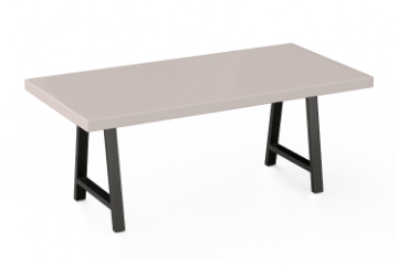 Picture of SYNERGYPLUS Dining Table with A-Frame Metal Legs (Champagne) - 71"x35.5"
