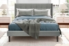 Picture of SONOMA Fabric Bed Frame (Light Grey) - Queen