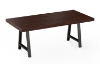 Picture of SYNERGYPLUS Dining Table with A-Frame Metal Legs (Walnut) - 78.5"x39.5"